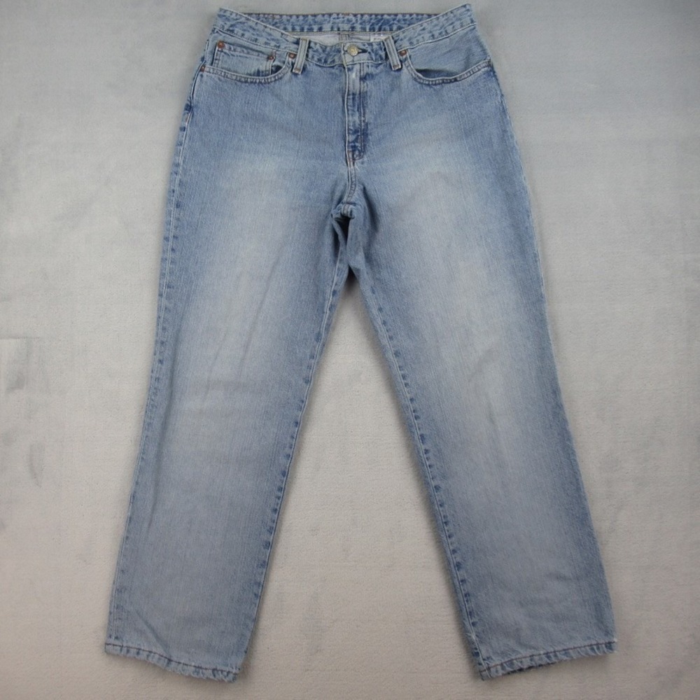 Polo Jeans Co Ralph Lauren Saturday Jean Womens 12 Light Wash Straight Leg 3362